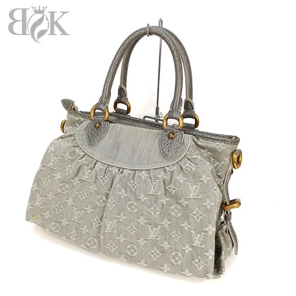 Louis Vuitton MM Denim Shoulder Cabby Bag Monogram Neo - Picture 1 of 6